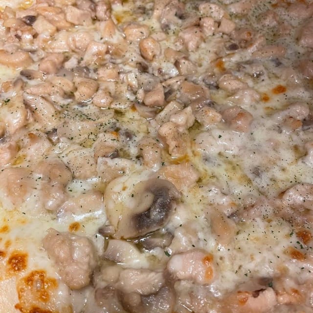 Chicken Marsala Pizza.