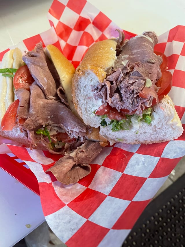 Cold Roast Beef Hero.