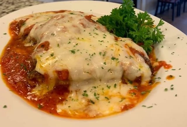 Veal Parmigiana.